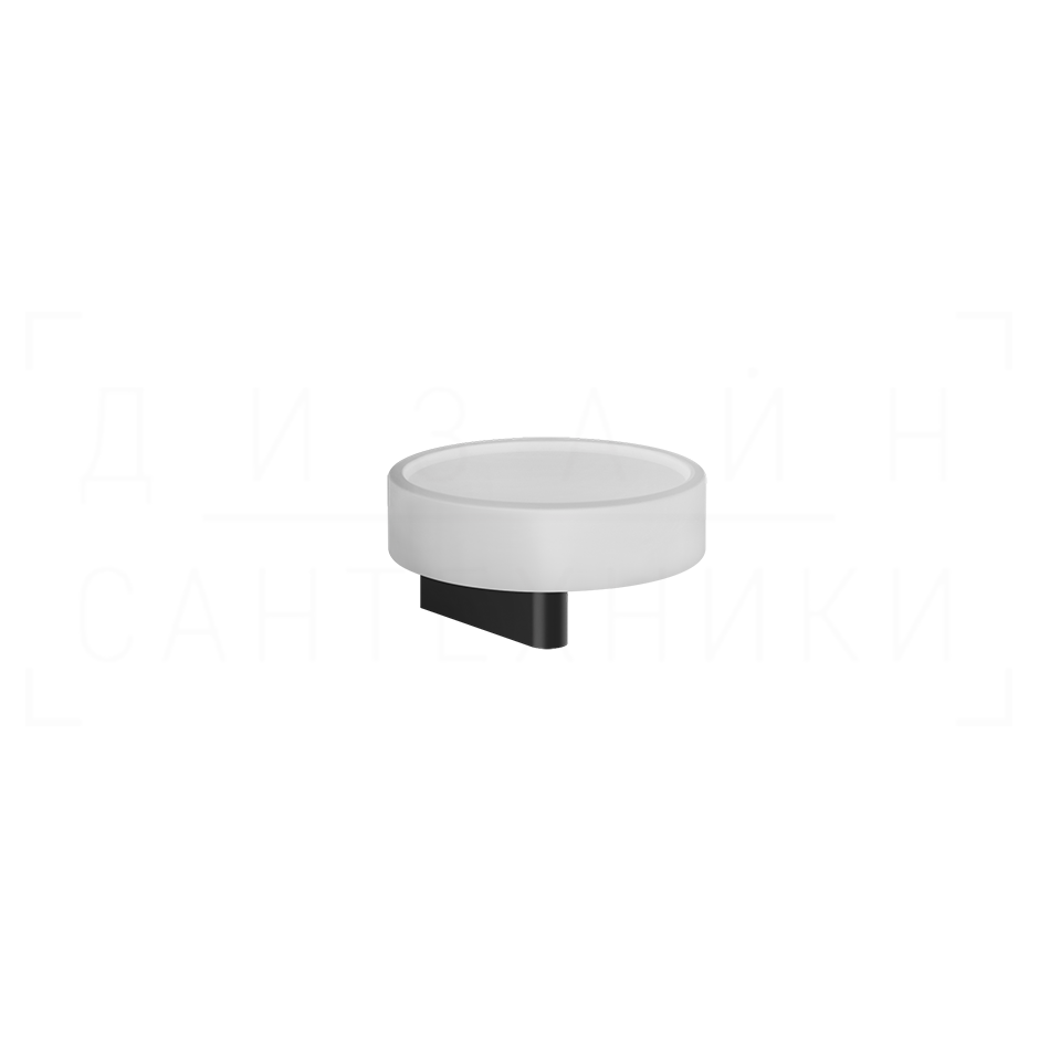 Gessi Origini Мыльница с керамической чашей Neolite, подвесная, цвет: white/matte black 66401#299