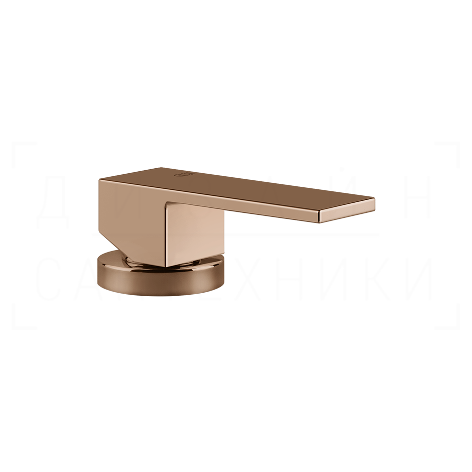 Gessi Rettangolo Смеситель для раковины, без излива и донного клапана, цвет: copper PVD 20005#030