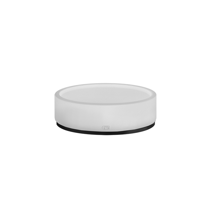 Gessi 316 Мыльница со стеклянной чашей, настольная, цвет: matte black 54725#299