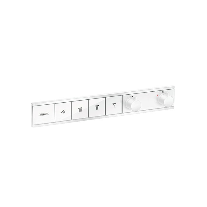 Hansgrohe RainSelect Термостат для душа встраиваемый на 4 потребителя, цвет: матовый белый 15382700