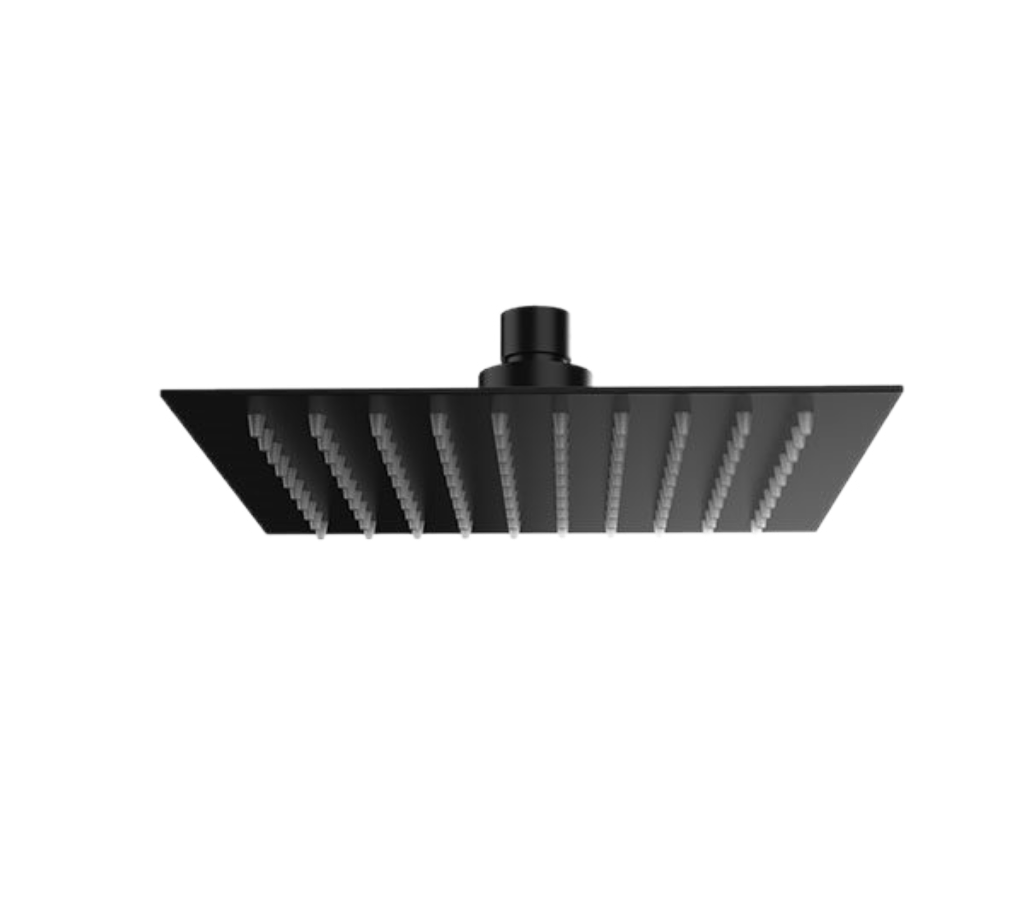 Remer Верхний душ 25x25 см, 1 режим, без кронштейна, цвет: nero opaco 357UFS25NOx