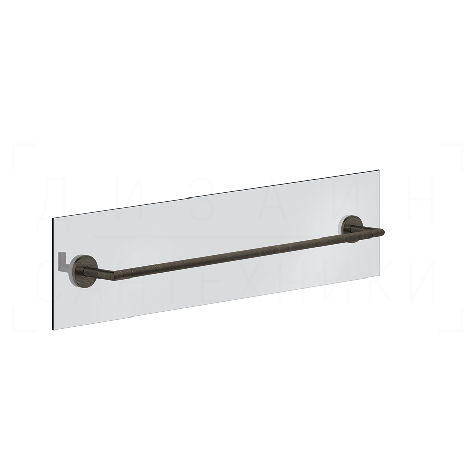 Gessi Anello Полотенцедержатель для крепления на стекло 65 см, цвет: aged bronze 63828#187