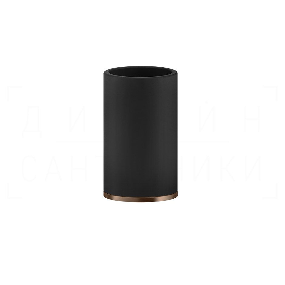 Gessi Inciso Стакан настольный, керамический Neolite, цвет: black/copper brushed PVD 58532#708