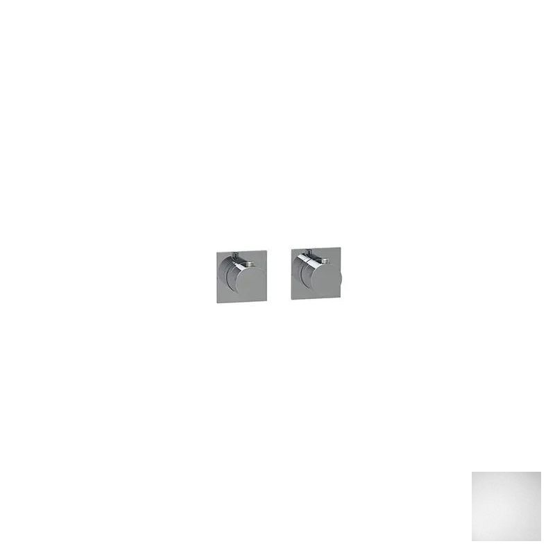 Almar Modular Square Термостат для душа, внешняя часть на 2 потребителя, цвет: matt white E180182.MW