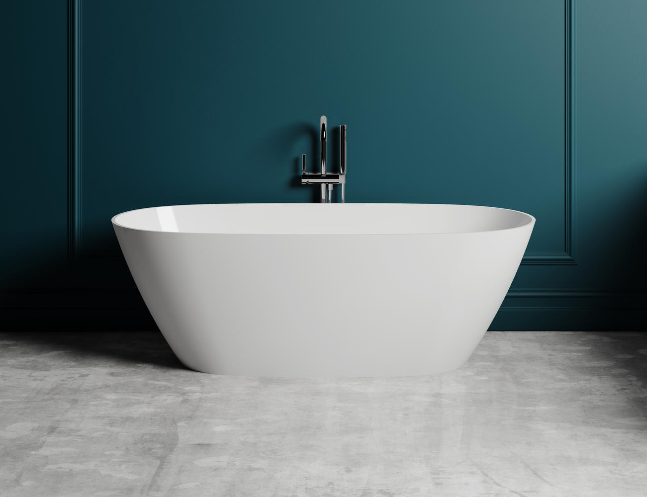 Salini Sofia Ванна из S-Stone отдельностоящая 163x75 см, цвет: RAL полностью матовый 102521MF