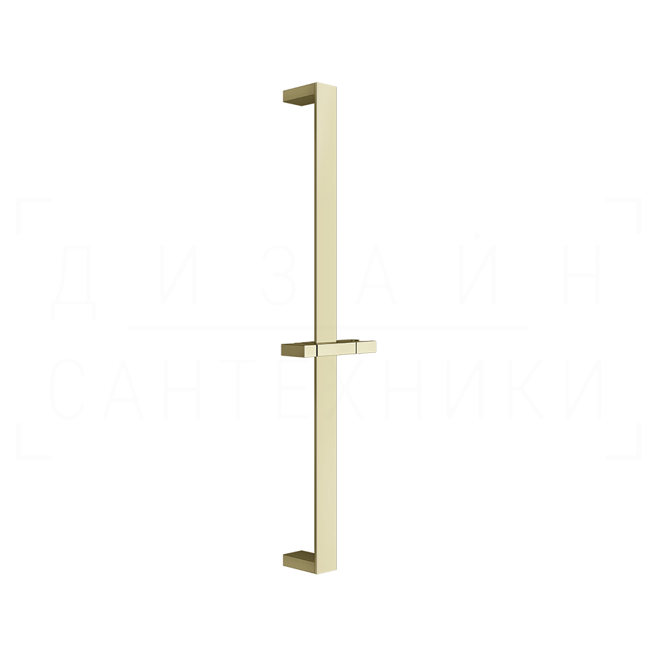 Gessi Rettangolo Душевая штанга 61,5 см, с держателем для лейки, цвет: brass PVD 20144#710