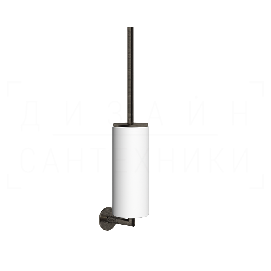 Gessi Anello Ершик для унитаза подвесной, с кермической колбой Neolite, цвет: white/aged bronze 63719#187