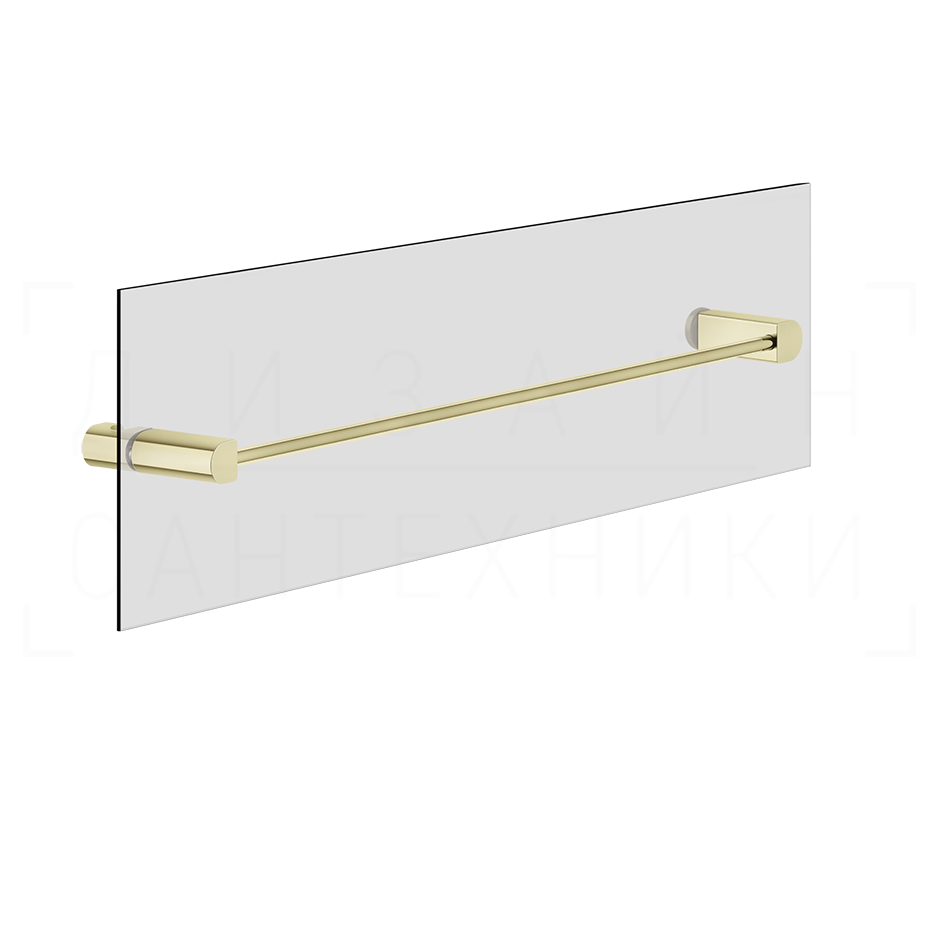 Gessi Rilievo Полотенцедержатель для крепления на стекло 47,8 см, цвет: brass PVD 59564#710