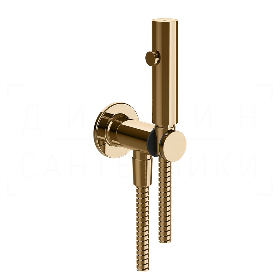 Gessi Inciso Гигиенический душ без смесителя, с зап. клапаном, шланг 125 см, цвет: warm bronze PVD 58153#735