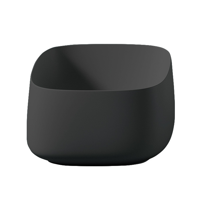 ArtCeram Cognac Раковина чаша 43x43x22h см, без перелива, покрытие Saniglaze, цвет: matt black COL006 17 00