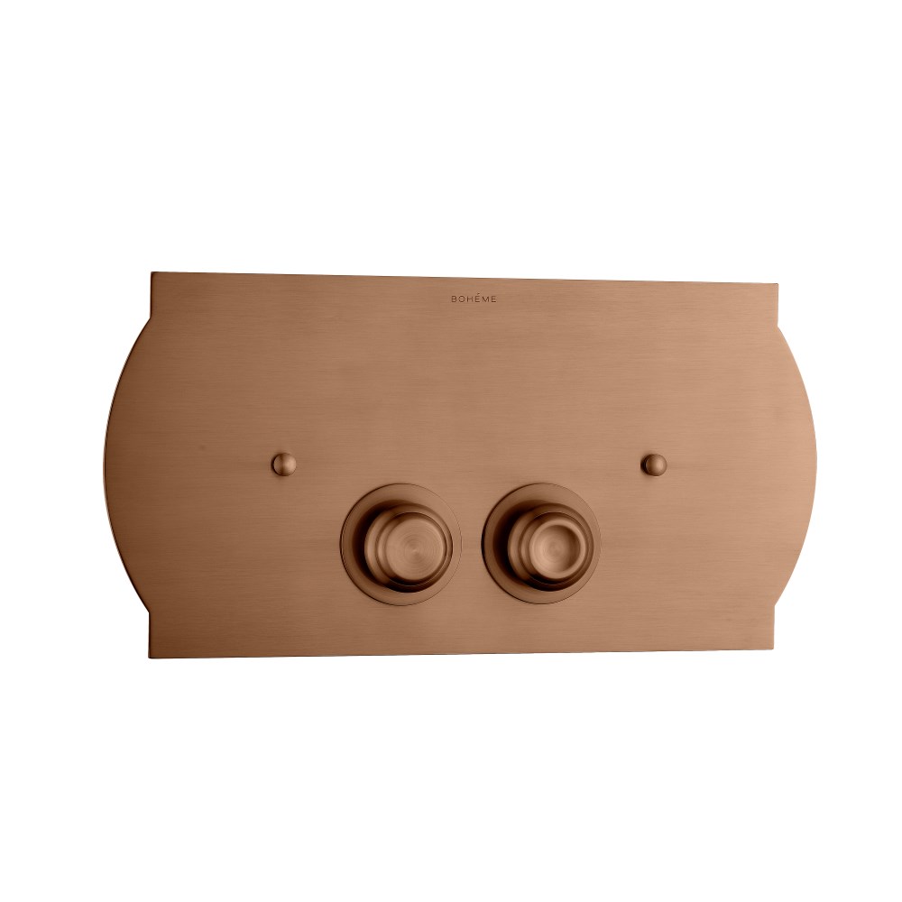 Boheme Кнопка смыва для инсталляции Geberit, 2 режима, нержавеющая сталь, цвет: brushed bronze 651-BRB