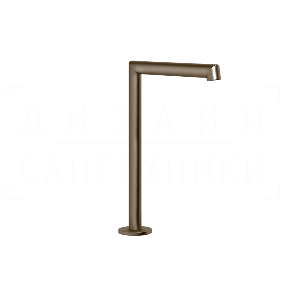 Gessi Anello Излив высокий отдельностоящий для раковины 16 см, цвет: coffee bronze brushed PVD 63323#761
