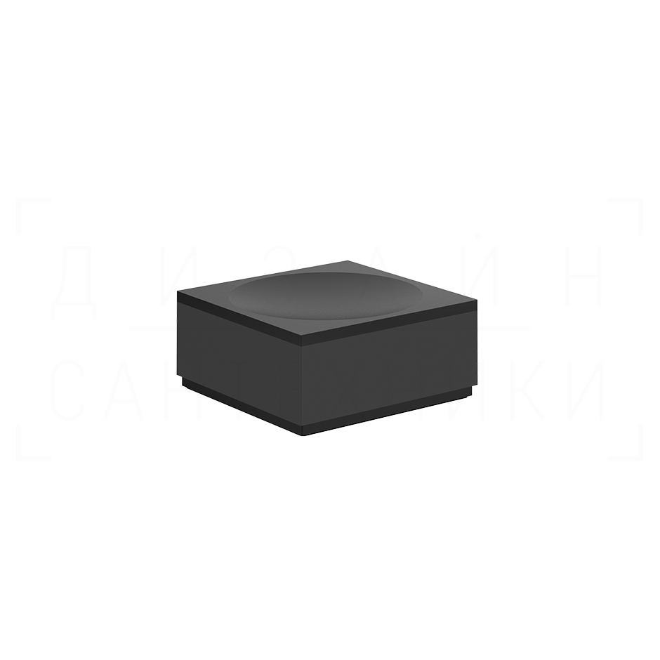 Gessi Jacqueline Мыльница с керамической чашей, подвесная, цвет: matte black 77501#299