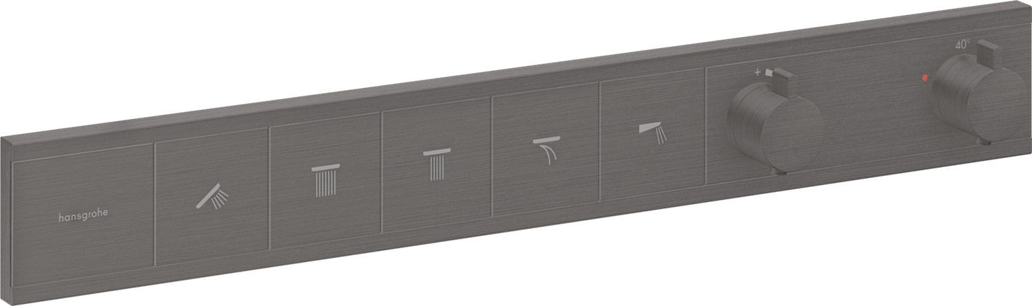 Hansgrohe RainSelect Термостат для душа встраиваемый на 5 потр., цвет: шлифованный черный хром 15384340