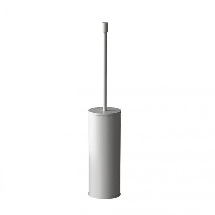 Colombo Design Plus Ершик для унитаза, напольный, с латунной колбой, цвет: matt white W4961.BM