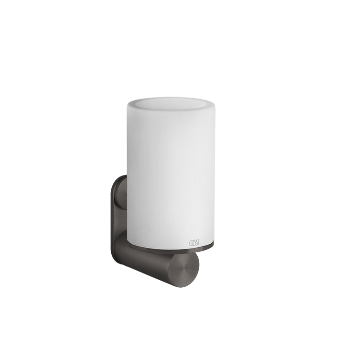 Gessi 316 Accessories Стакан для зубных щеток подвесной, керамический, цвет: brushed black metal PVD 54707#707