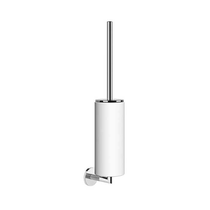 Gessi Ingranaggio Ершик для унитаза подвесной с латунной колбой, цвет: хром/белый 63819#031