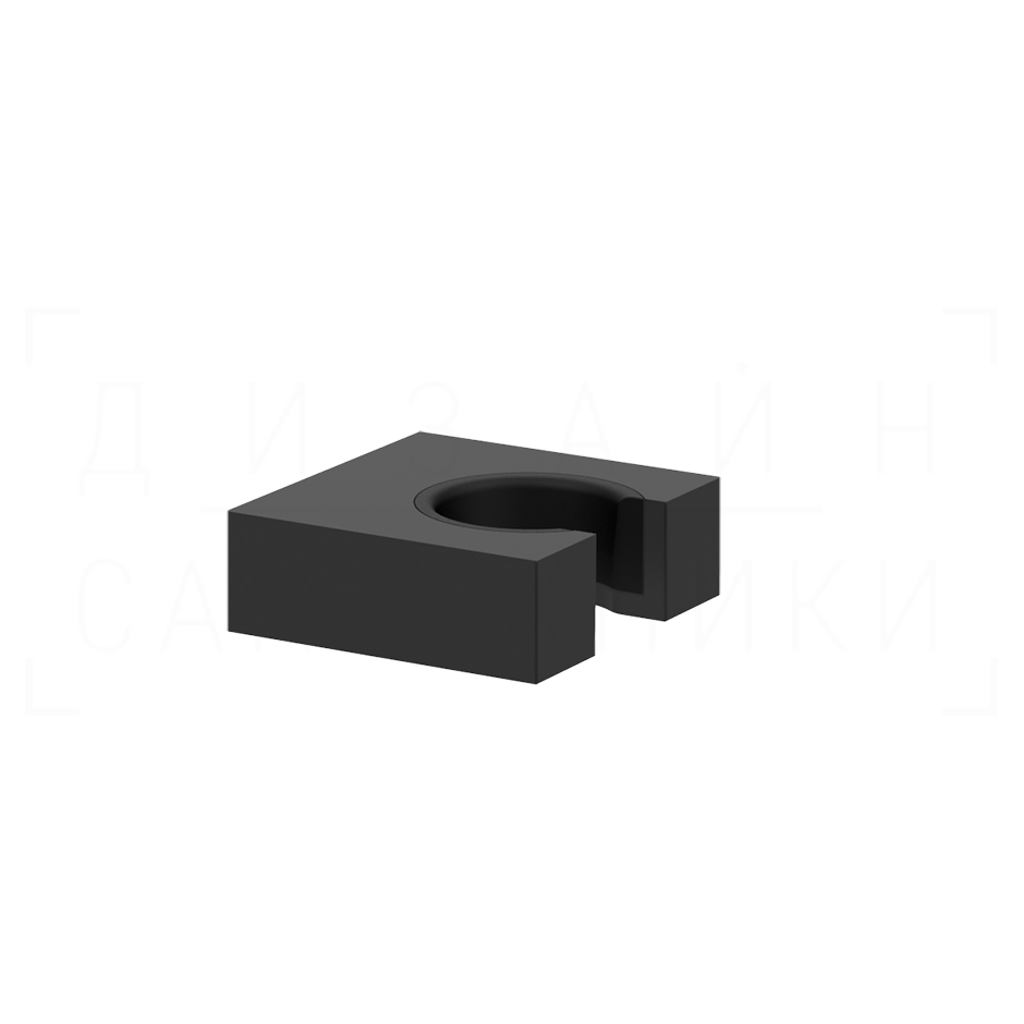 Gessi Rettangolo Держатель для ручного душа неподвижный, цвет: matte black 20157#299