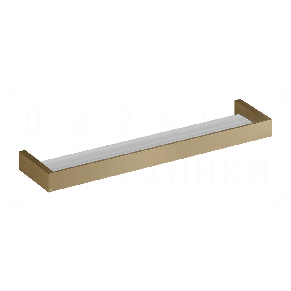 Gessi Inverso/Rettangolo Полка металлическая 61,5 см, подвесная, цвет: deep bronze brushed PVD 20945#791