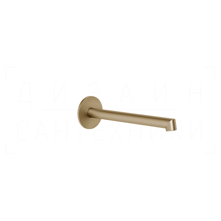 Gessi Ingranaggio Излив настенный для раковины 20,9 см, фиксированный, цвет: warm bronze brushed PVD 63404#726