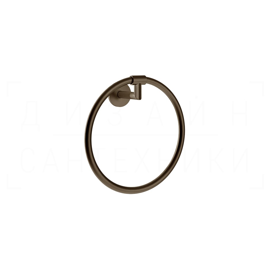 Gessi Ingranaggio Полотенцедержатель кольцевой d22,2 см, подвесной, цвет: coffee bronze brushed PVD 63909#761
