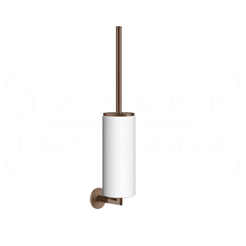 Gessi Ingranaggio Ершик для унитаза подвесной, колба Neolite, цвет: white/copper brushed PVD 63819#708