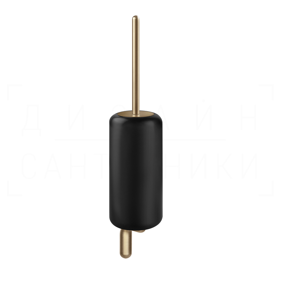 Gessi Goccia Ершик для унитаза подвесной, колба Gres, цвет: black/warm bronze brushed PVD 38020#726