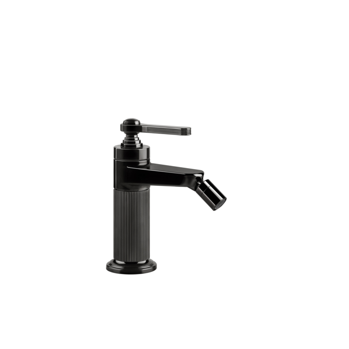 Gessi Venti20 Смеситель для биде, с донным клапаном, длина излива 11,5 см, цвет: black metal PVD 65007#706