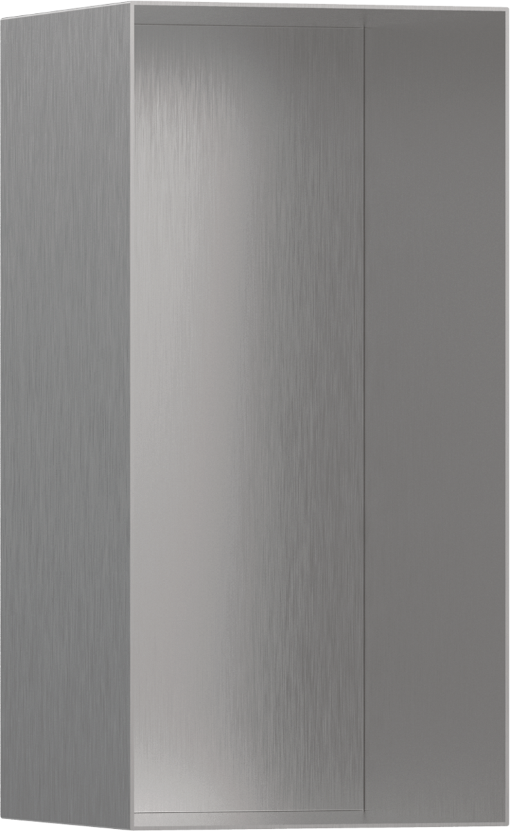 Hansgrohe XtraStoris Minimalistic Полка в нишу встраиваемая 15х14х30h см, цвет: нержавеющая сталь 56076800