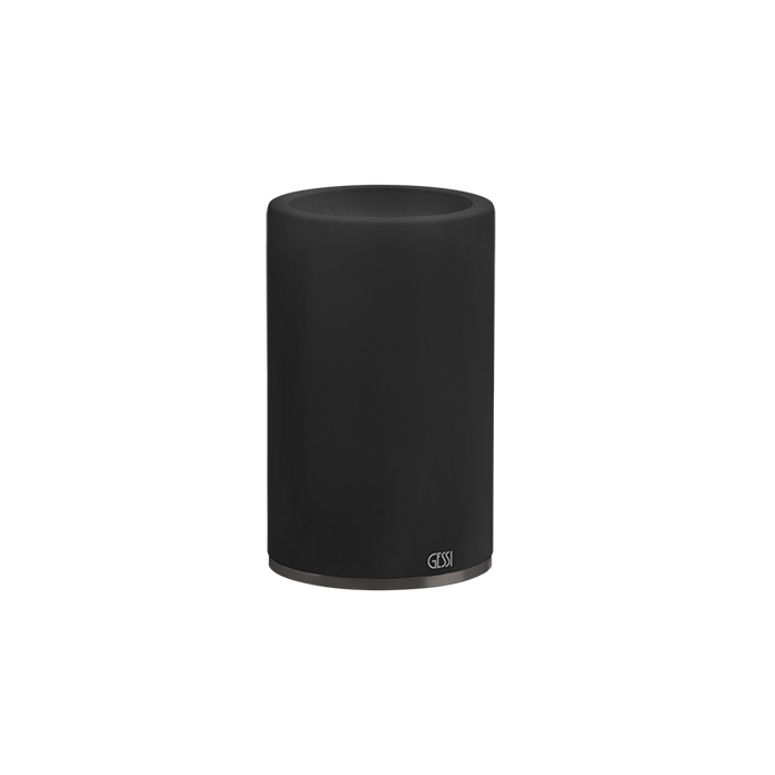 Gessi 316 Accessories Стакан для зубных щеток настольный, керамический, цвет:brushed black metal PVD 54732#707