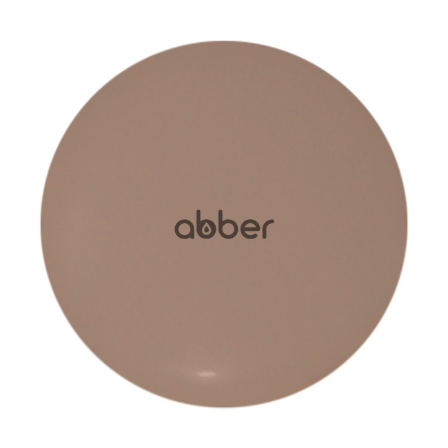 Abber Накладка на слив для раковины, керамика 6,7x6,7x2,87h см, цвет: бежевый матовый AC0014MBB