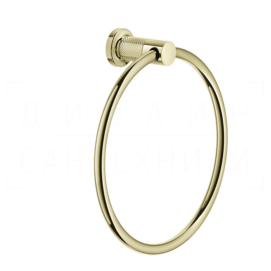 Gessi Inciso Полотенцедержатель кольцевой d22,2 см, подвесной, цвет: brass PVD 58509#710