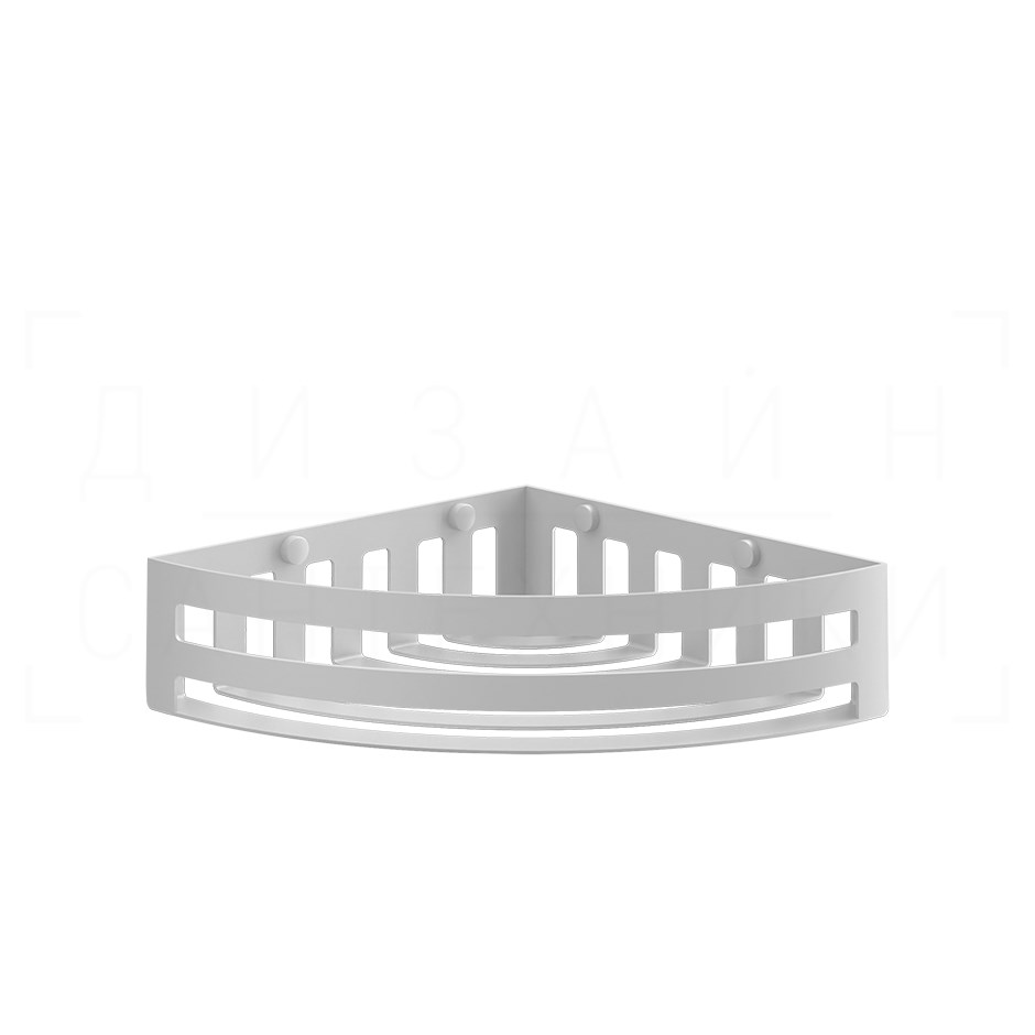 Gessi Rilievo Полка металлическая угловая 28 см, подвесная, цвет: matte white 59561#279