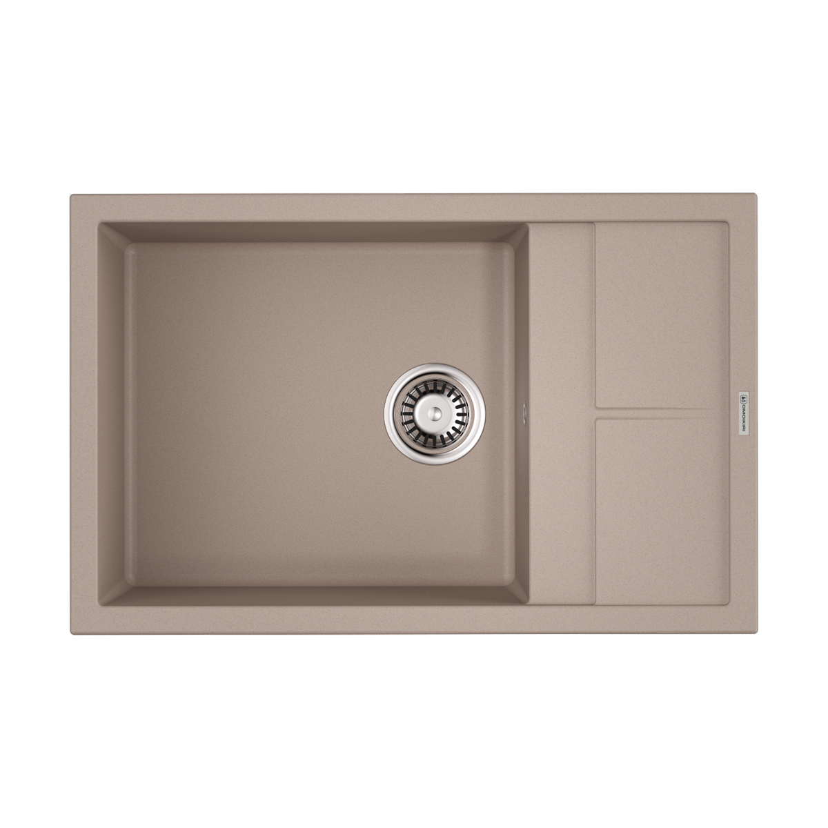 Omoikiri Sumi 78-LB-SA Кухонная мойка Tetogranit 78x50 см, цвет: бежевый 4993721