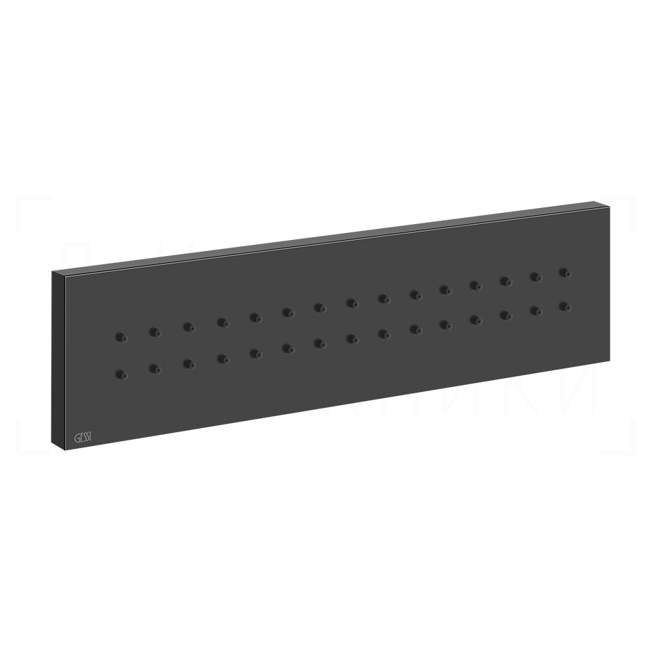 Gessi Body Jets Душевая форсунка боковая 24х6,5h см, цвет: black metal PVD 32975#706