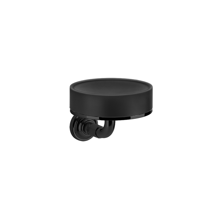 Gessi Venti20 Мыльница с керамической чашей, подвесная, цвет: matte black 65402#299