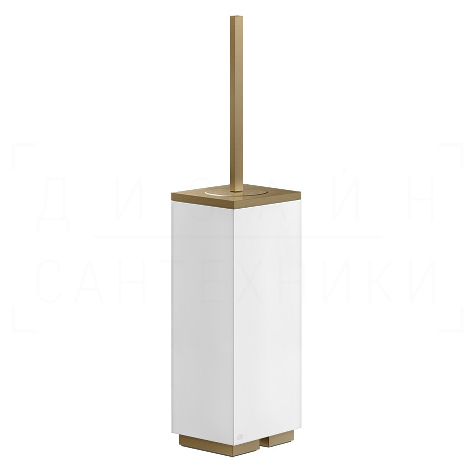 Gessi Inverso/Rettangolo Ершик для унитаза напольный, колба Neolite, цвет: deep bronze brushed PVD 20843#791