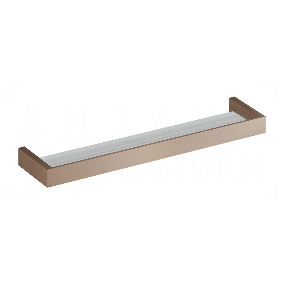 Gessi Inverso/Rettangolo Полка металлическая 61,5 см, подвесная, цвет: copper brushed PVD 20945#708