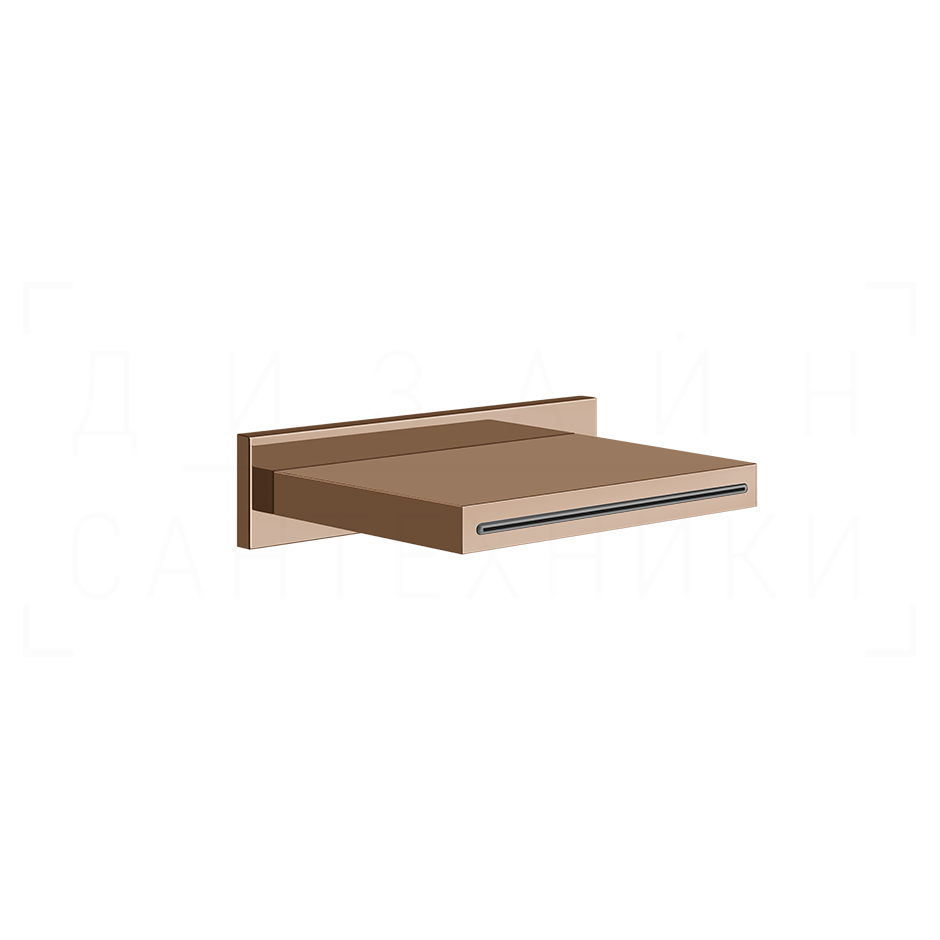 Gessi Cascata Излив настенный 15,2 см, каскадный, цвет: copper PVD 20293#030