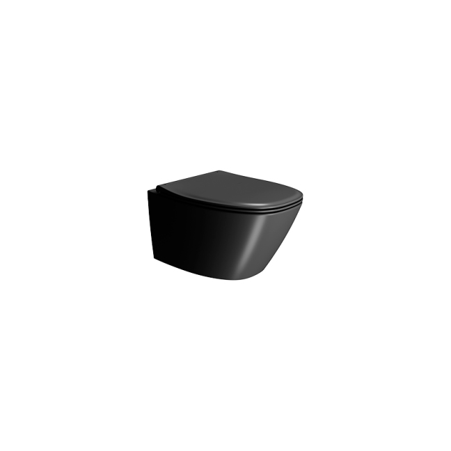 GSI Modo+ Унитаз подвесной 54x37 см безободковый, смыв swirlflush, цвет: ardesia opaco 841526