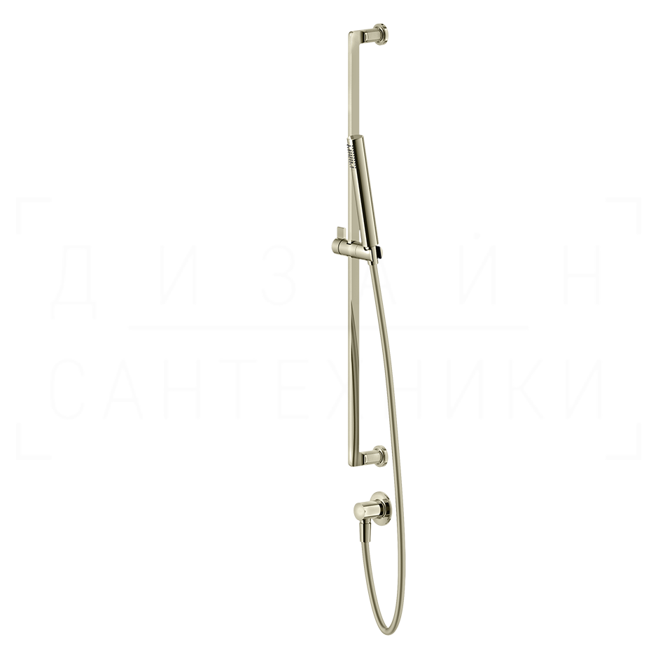 Gessi Inciso Душевой гарнитур: ручной душ, штанга, держатель, шланг 150 см, цвет: nickel PVD 58142#720