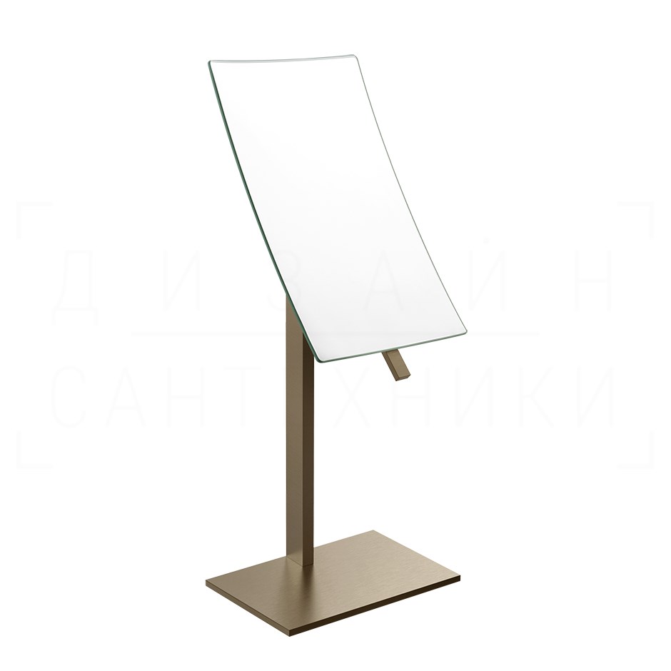 Gessi Inverso/Rettangolo Косметическое зеркало настольное, 2-х увеличение, цвет: coffee bronze PVD 20988#761