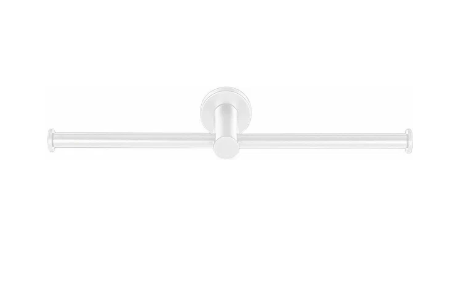 Colombo Design Plus Держатель туалетной бумаги подвесной, двойной, цвет: matt white W4990.BM