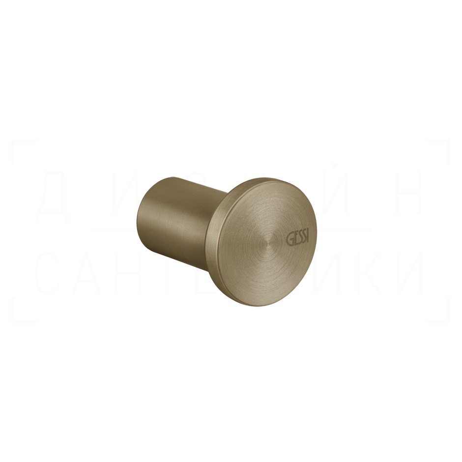 Gessi 316 Крючок для полотенец одинарный, подвесной, цвет: deep bronze brushed PVD 54821#791