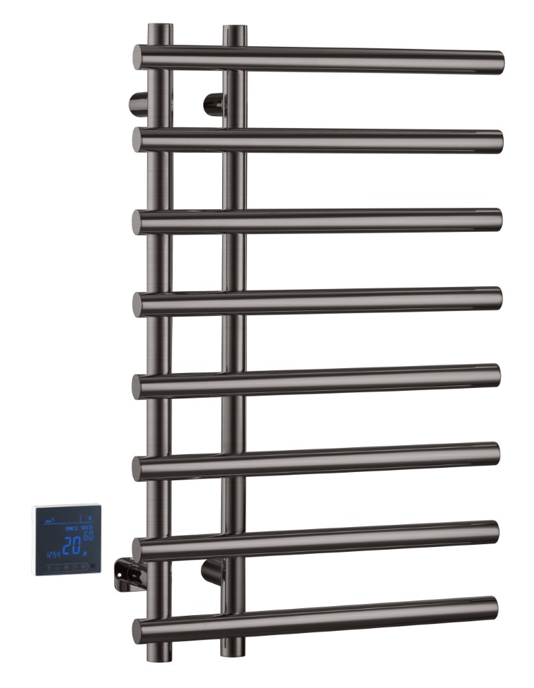 Boheme Uno Spirale Полотенцесушитель электрический 50x80h см, цвет: gun metall 722-GM