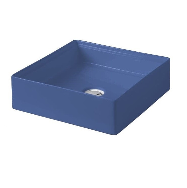 ArtCeram Scalino Раковина чаша 38x38x11,5h см, без перелива, цвет: blu zaffiro SCL001 16 00