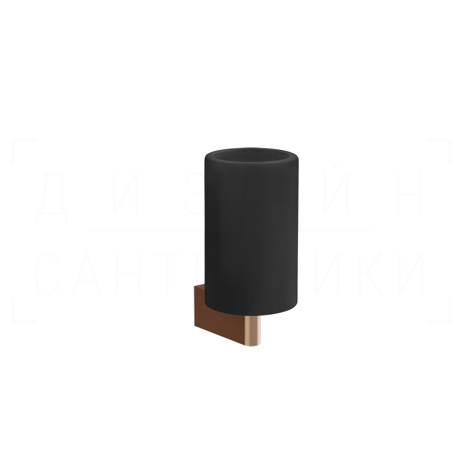 Gessi Origini Стакан подвесной, керамический Neolite, цвет: black/copper brushed PVD 66408#708