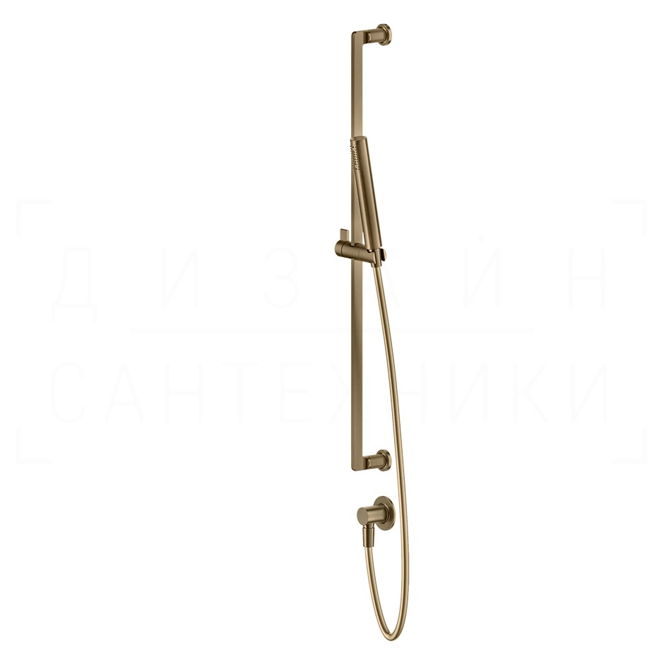 Gessi Inciso Душевой гарнитур: руч. душ, штанга, держ., шланг 150 см, цвет: deep bronze brushed PVD 58142#791