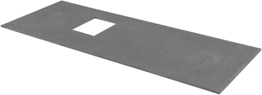 Allen Brau Infinity Столешница для раковины 120x46 см, левосторонняя, цвет: графит структурный 1.21015.GR-S