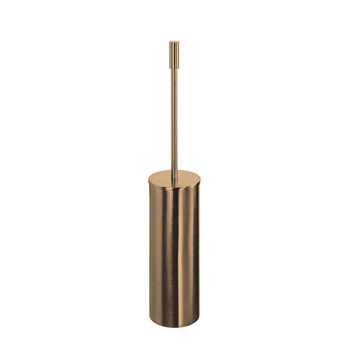 Colombo Design Plus Ершик для унитаза, напольный, с латунной колбой, цвет: matt vintage W4961.VM